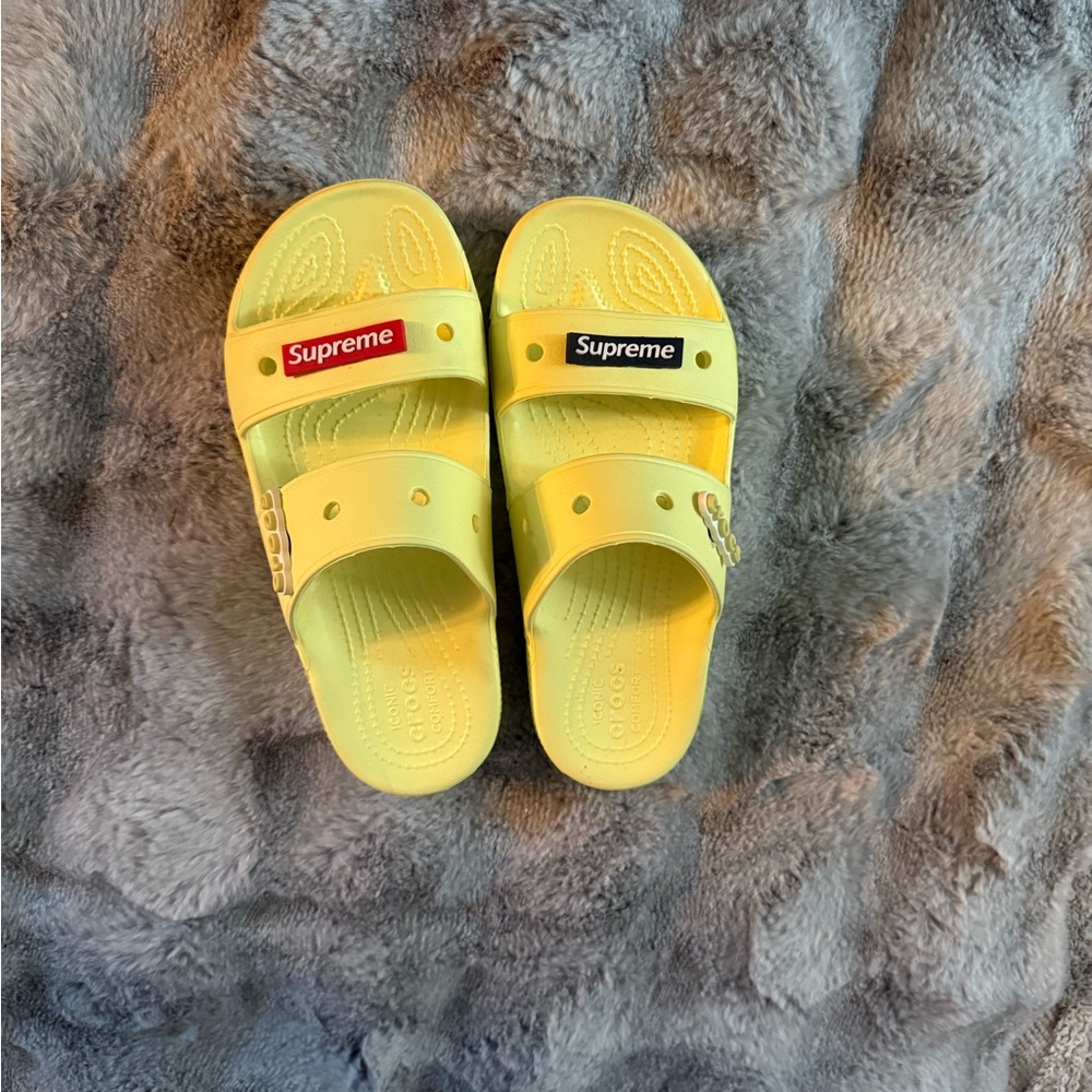 CROCS Bright Yellow Slide Sandals